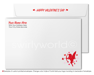 Sweet Explosion of Appreciation" - Heart-Shaped Candy Box Valentine's Card for Business Clients