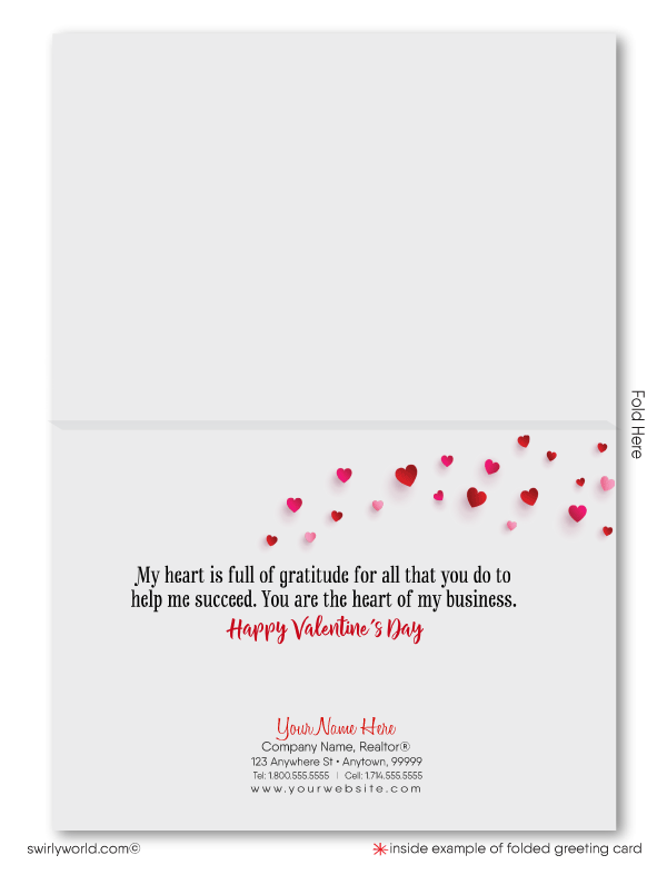  Digital instant download Professional Business Valentine's Day Cards for Customers