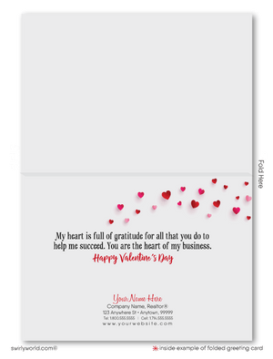 Digital Downloadable Professional Business Valentine's Day Cards for Customers