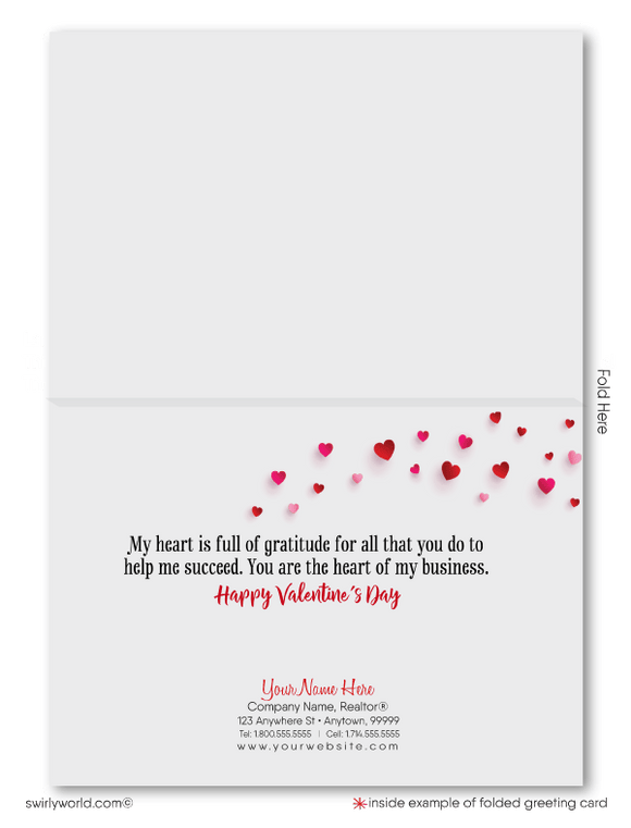  Digital instant download Professional Business Valentine's Day Cards for Customers