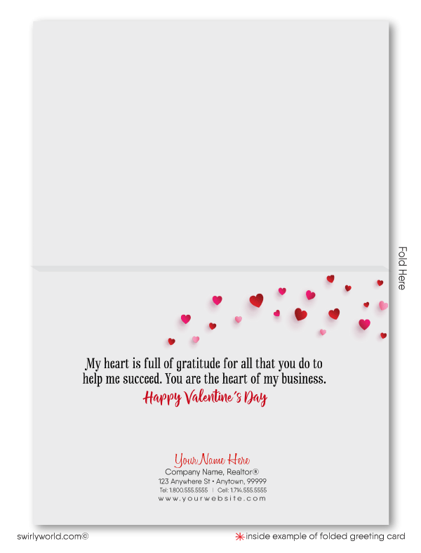 Client Professional "Heart of my Business" Valentine's Day Cards for Business