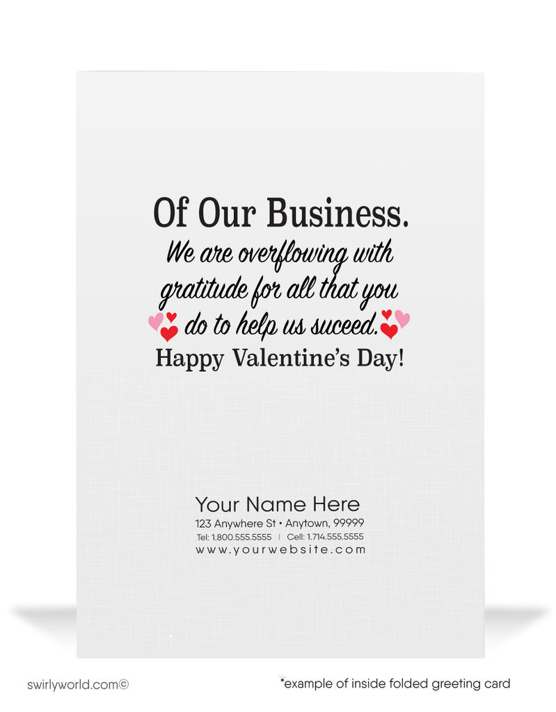 Professional Corporate Business Humorous Valentine's Day Cards