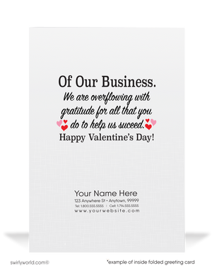 Professional Corporate Business Humorous Valentine's Day Cards