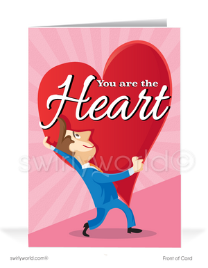 Professional Corporate Business Humorous Valentine's Day Cards