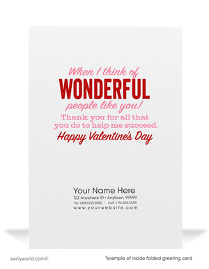 Cute Business Happy Valentine's Day Cards For Women