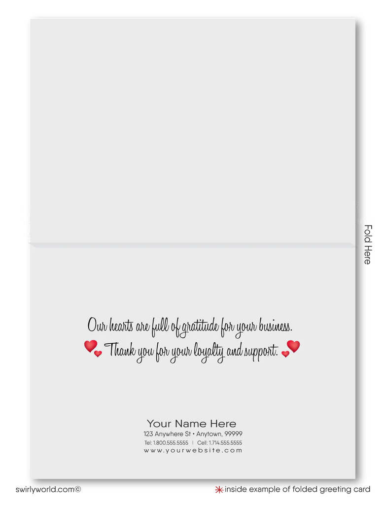 Digital Retro Modern Funny Cupid Business Valentine's Day Cards for Clients
