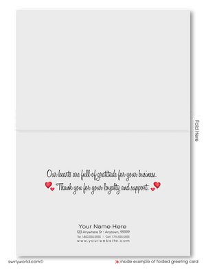 Digital Downloadable Retro Modern Funny Cupid Business Valentine's Day Cards for Clients
