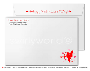 Digital Client Corporate Retro Modern Happy Valentine's Day Cards for Business
