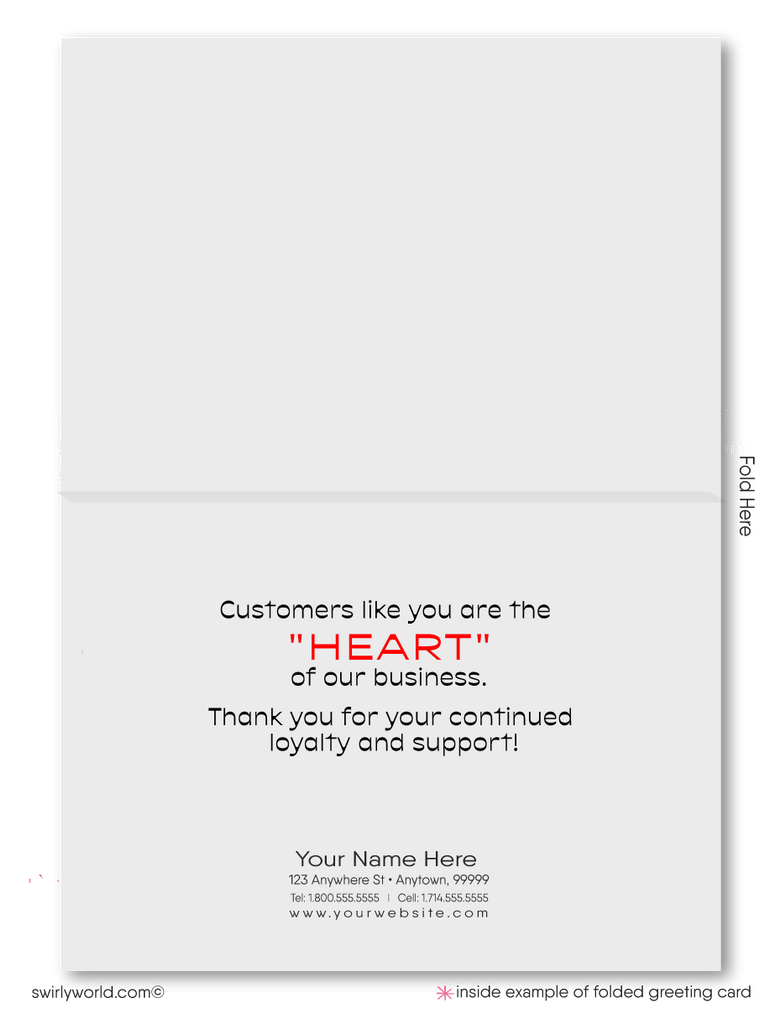Client Corporate Retro Modern Happy Valentine's Day Cards for Business
