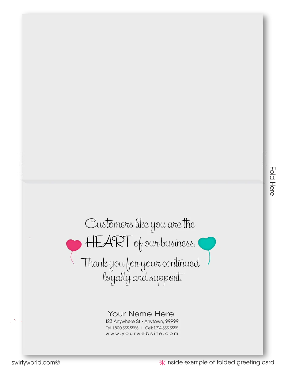 Customer Happy Valentine's Day Cards for Business