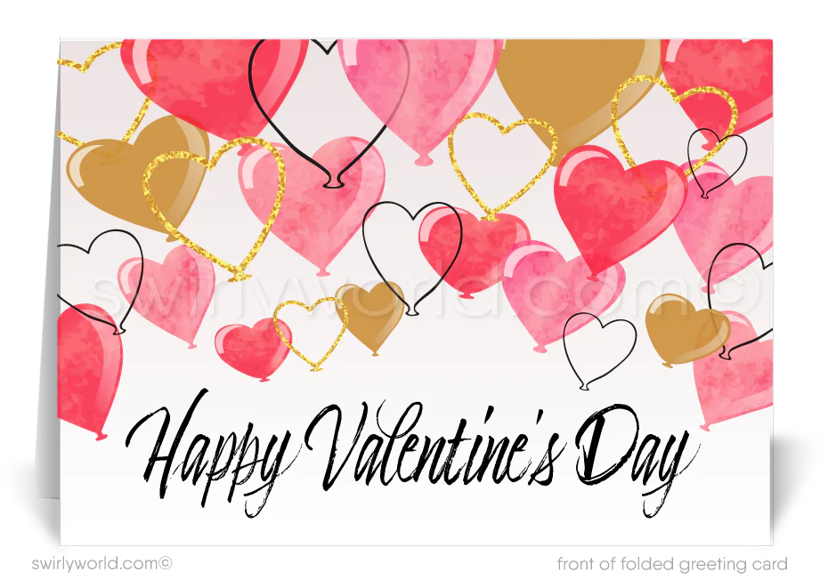 Professional Business Valentine's Day Cards for Customers