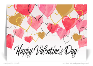 Professional Business Valentine's Day Cards for Customers