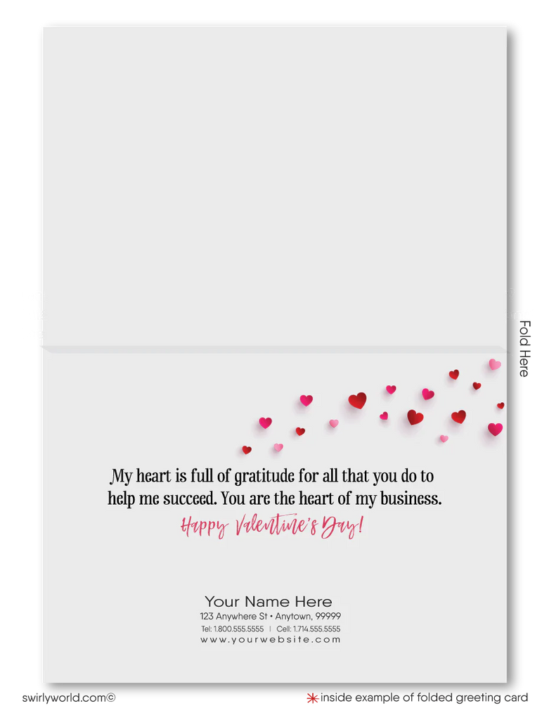 Digital Downloadable Client Pink Heart House Client Happy Valentine's Day Cards for Realtors®