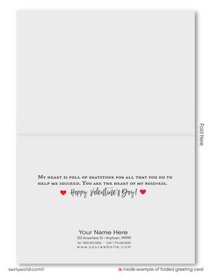 Digital Country House with Hearts Out Of Chimney Valentine's Day Cards for Realtors®
