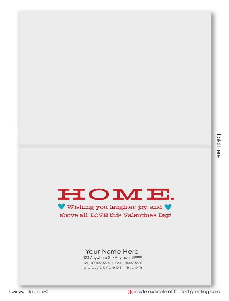 Cute Client House Happy Valentine's Day Cards for Realtors®