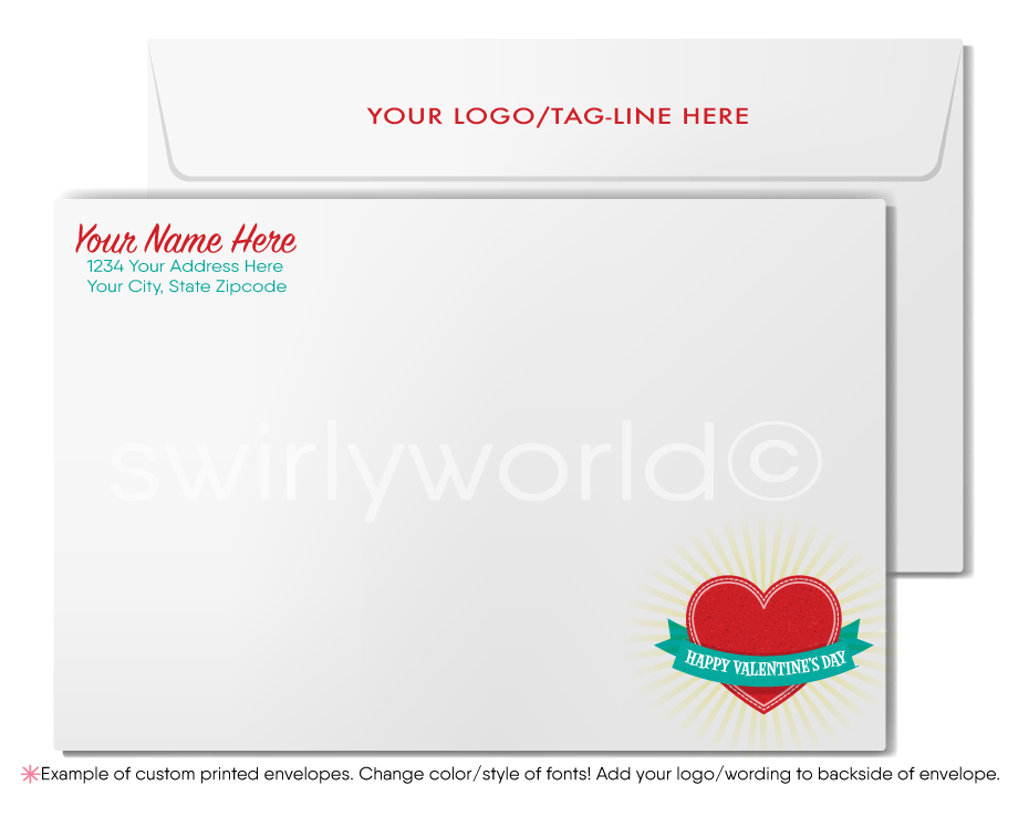 "In Love With Your Business" Funny Happy Valentine's Day Cards