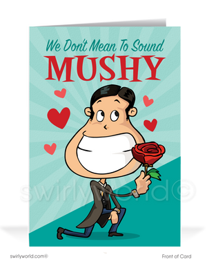 "In Love With Your Business" Funny Happy Valentine's Day Cards