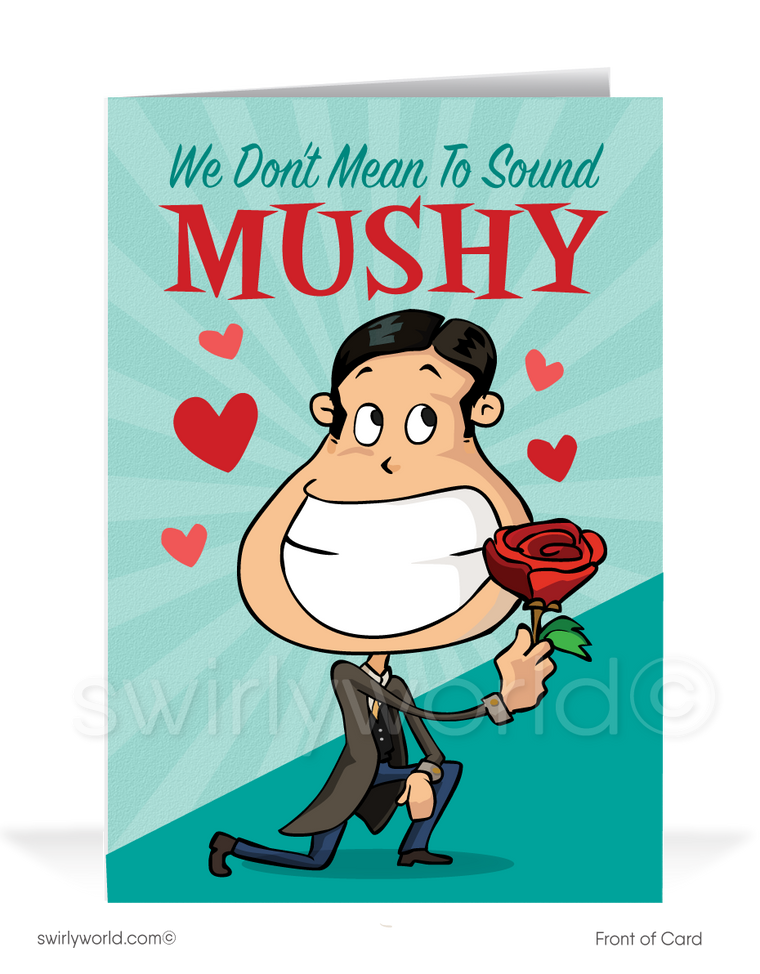 "In Love With Your Business" Funny Happy Valentine's Day Cards