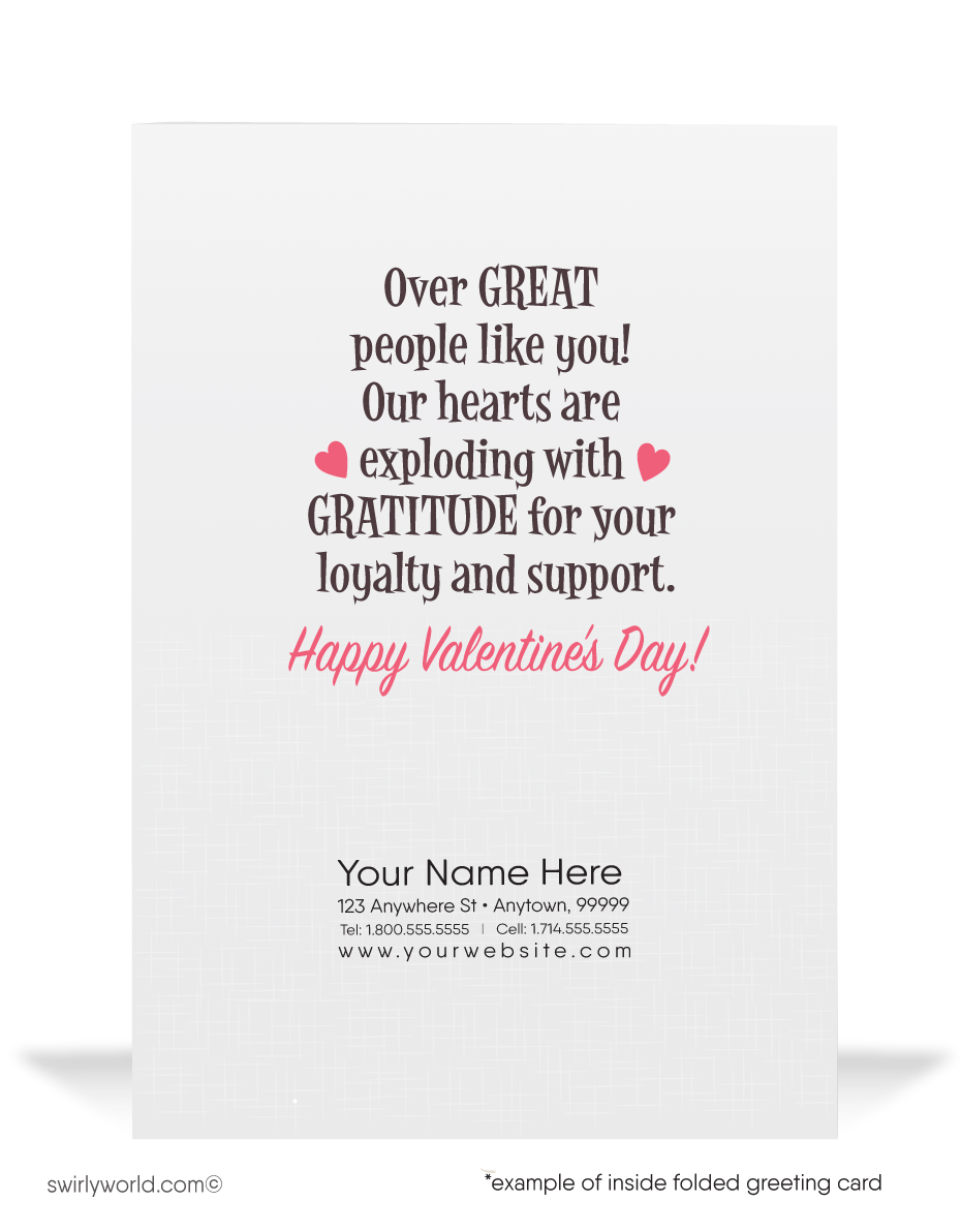 Ape Crazy For Your Business Valentine's Day Greeting Card