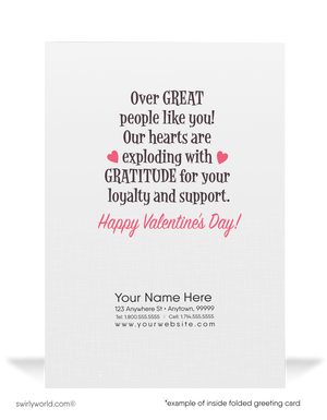 Ape Crazy For Your Business Valentine's Day Greeting Card