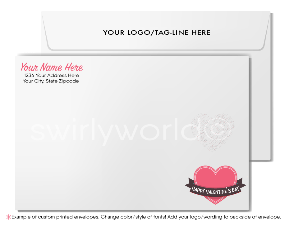 Ape Crazy For Your Business Valentine's Day Greeting Card