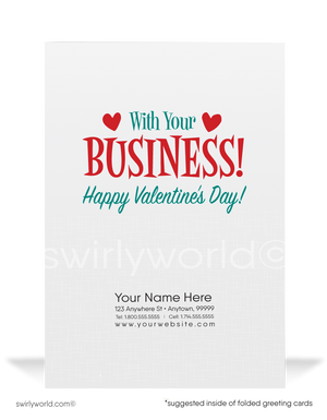 "In Love With Your Business" Funny Corporate Valentine's Day Cards