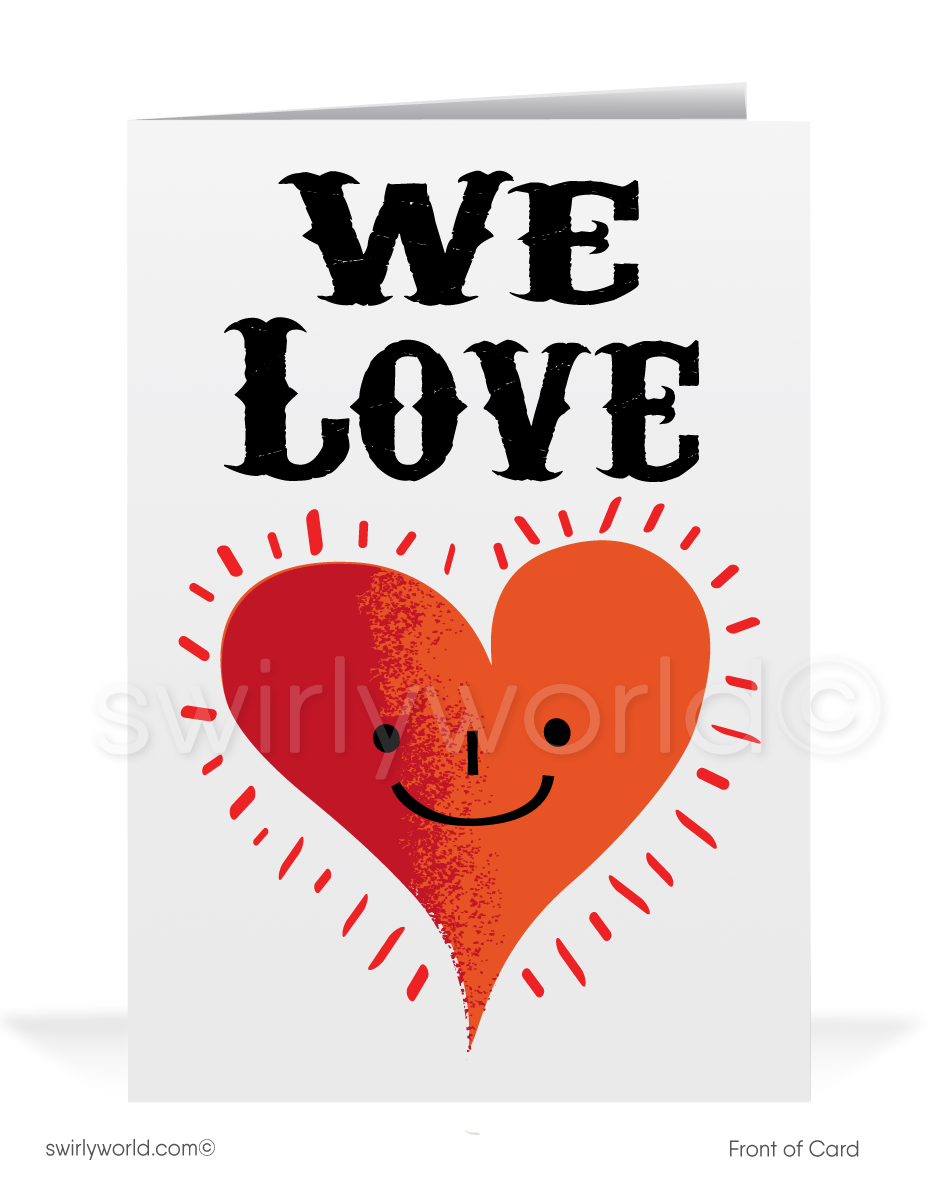 Professional Business Happy Valentine's Day Greeting Cards