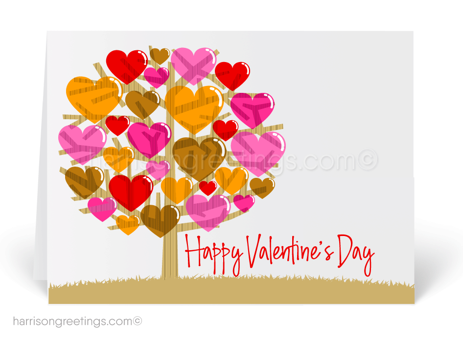 Rustic Valentine's Day Cards for Clients