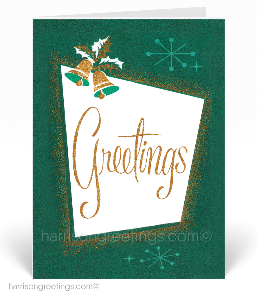 1950s Retro Vintage Christmas Holiday Cards
