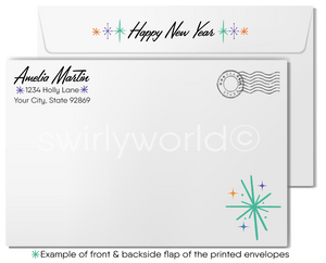 Mid-Century Modern Cards – Vintage Holiday Cards Featuring Whimsical Bears & Retro Festive Stationery