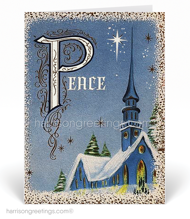 Vintage 1950s Religious Christmas Cards