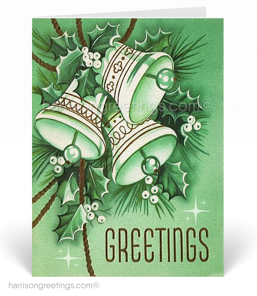1950s Retro Vintage Christmas Cards
