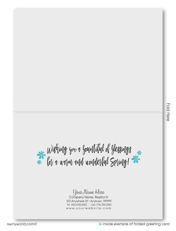 Beautiful springtime flower pot vase with daisy flowers coming out happy Easter Spring greeting cards for business professional marketing.