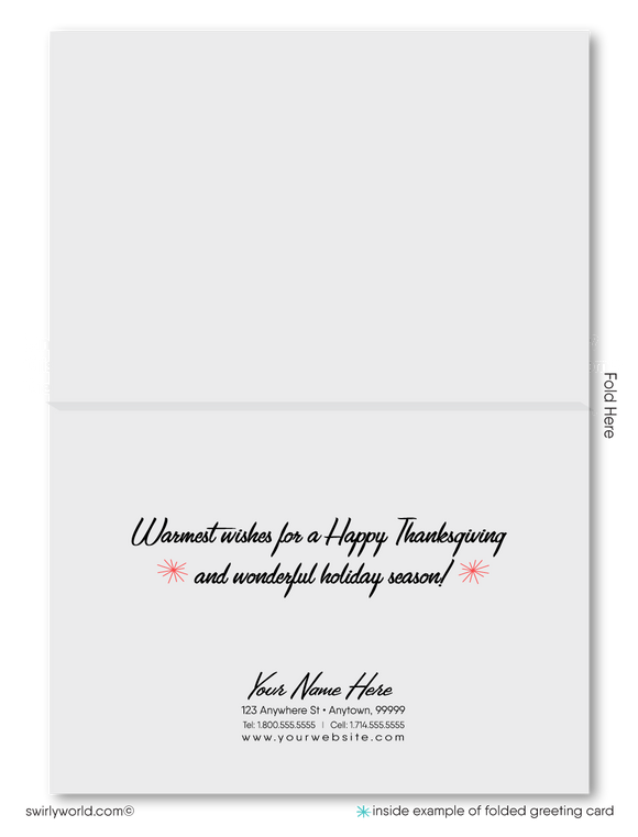 1920's 1930's Art Deco Vintage Happy Thanksgiving Greeting Cards