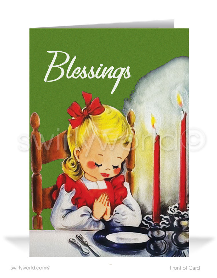 1950s Vintage Retro Mid-Century Modern Happy Thanksgiving Greeting Cards