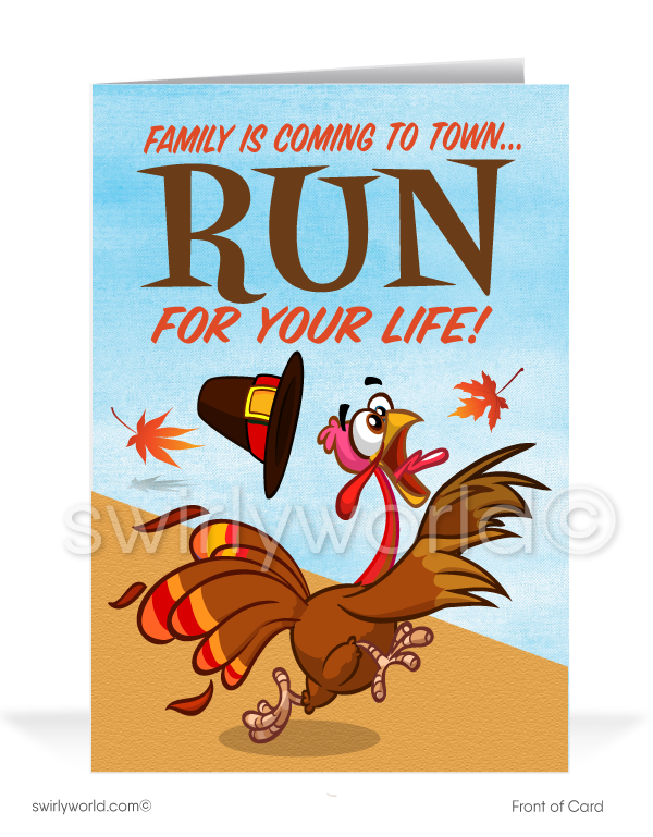 Funny Gobble Up Turkey Business Happy Thanksgiving Cards for Customers. Harrison Publishing Company. Harrison Greeting Cards