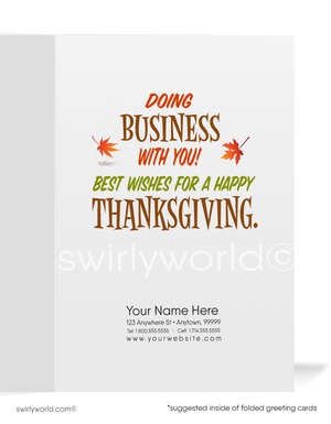 Thanksgiving Greeting Card with Squirrel Couple: "Nut'N Is Better Than..." Personalized Options Available