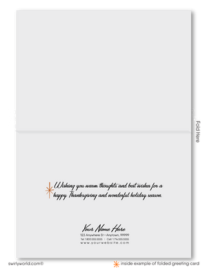 Vintage Mid-Century Thanksgiving Card with Retro Chef and Atomic Starbursts