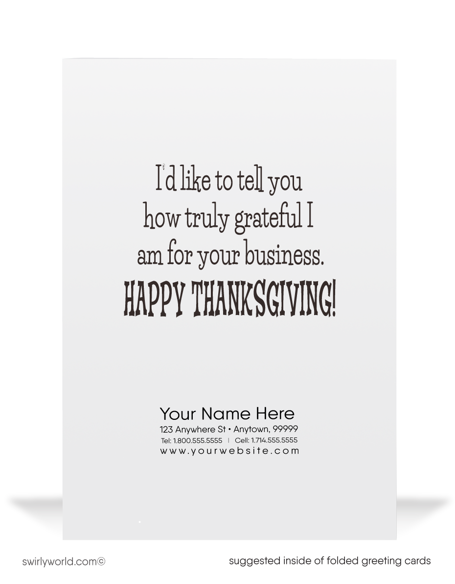 Step into the 1950s-60s with our vintage MCM Thanksgiving card! Featuring a cheeky turkey in a pilgrim hat running from Thanksgiving dinner, this retro design captures the charm of the era. Available in flat or folded styles, with optional custom envelopes for a personal touch. Perfect for a nostalgic holiday greeting!