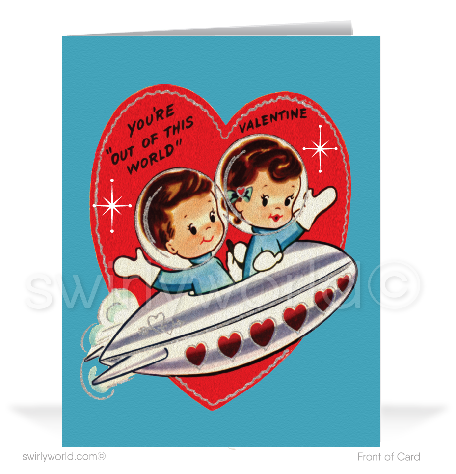 Charming 1940s-1950s Vintage-Inspired Valentine's Day Cards: Retro