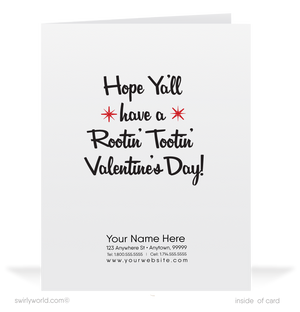 Charming 1940s-1950s Vintage-Inspired Valentine's Day Cards: Retro Cowboy on Horse