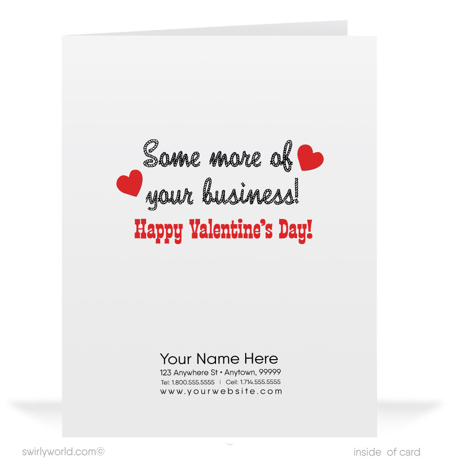 Charming 1940s-1950s Vintage-Inspired Valentine's Day Cards: Cowboy with Hearts
