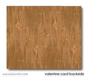 Retro Cute Gender Neutral Owl Valentine's Day Cards Digital Printable Download