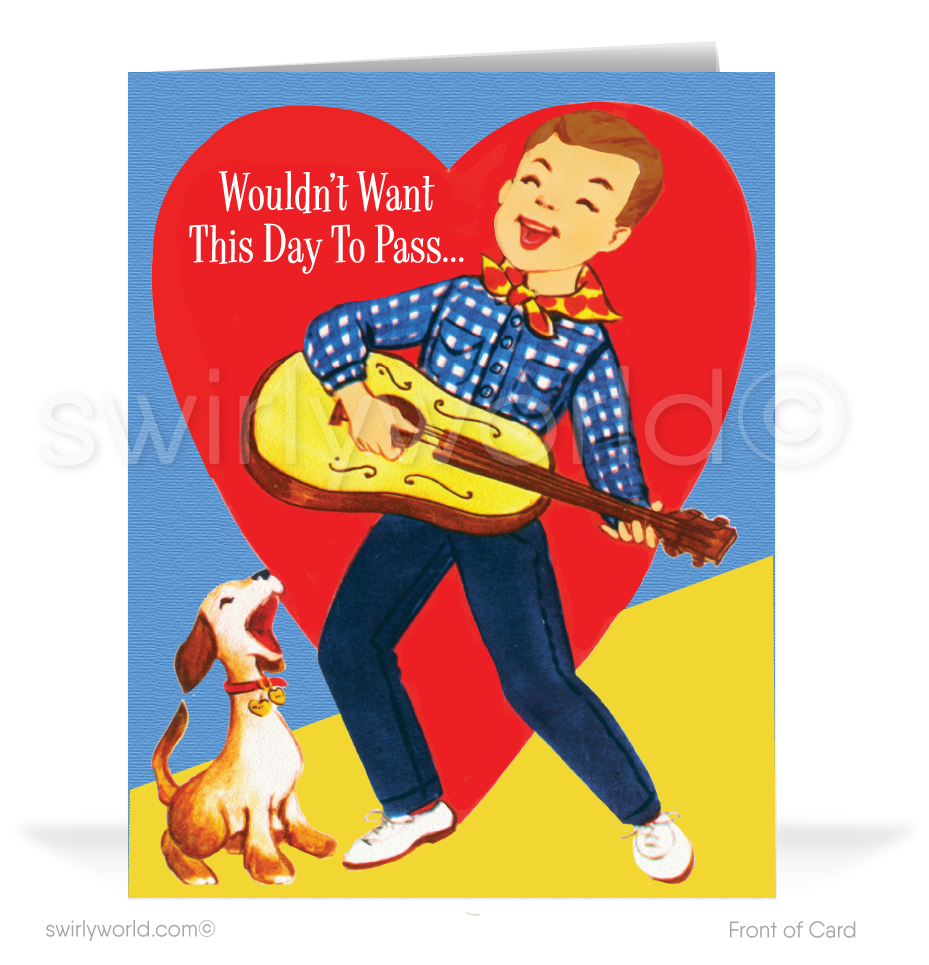 1950's Vintage Retro Happy Valentine's Day Cards