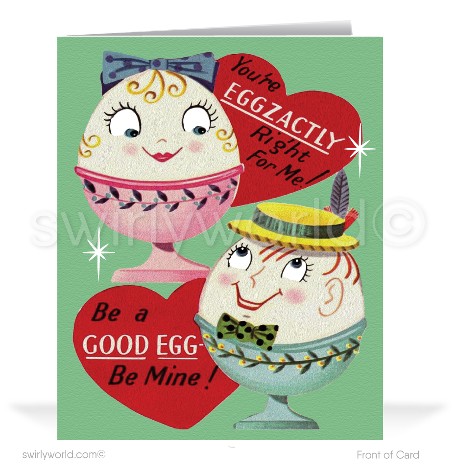 1950s Retro Mid-Century Modern Vintage Valentine's Day Cards