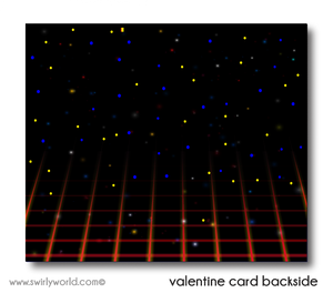 Retro Space Video Game 1980s Arcade Valentine's Day Cards for Digital Download