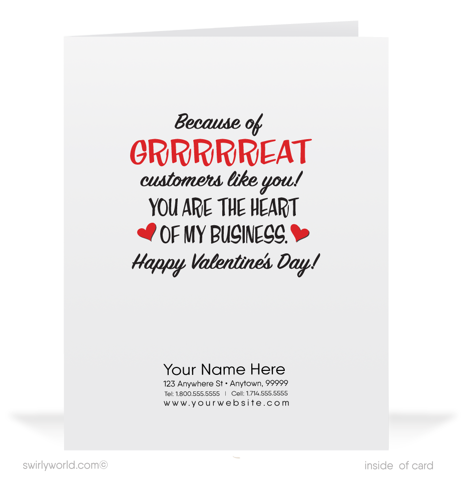 1950s Retro Vintage Lion Happy Valentine's Day Cards