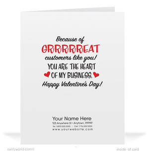 Charming 1940s-1950s Vintage-Inspired Valentine's Day Cards: Cute Lion with Hearts