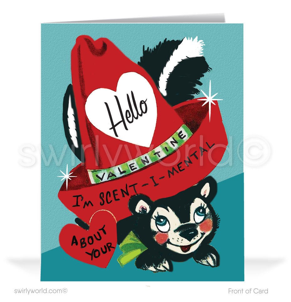 1950s Retro Vintage Happy Valentine's Day Cards