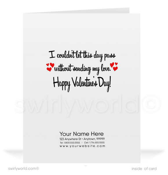 1950's Cute Girl Vintage Mid-Century Valentine's Day Cards